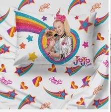JoJo Siwa Rainbow Sparkle Twin Comforter Bedding Set w/ 23 Plushie Jojo Unicorn