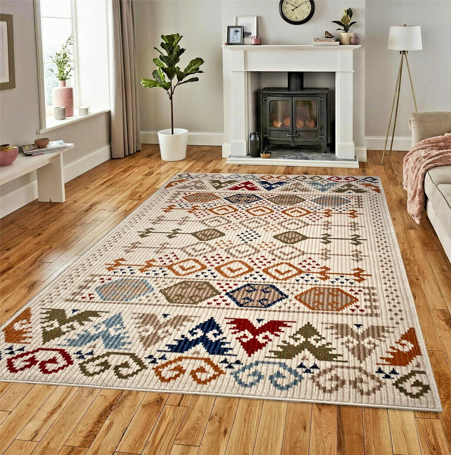 Big Bedroom Rugs Ivory Green Dark Rusty Red Moroccan Patterns Extra Large Sizes
Opens in a new windo