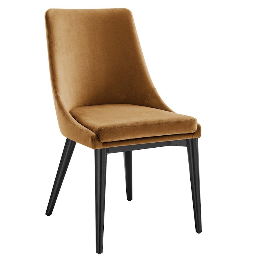Modway Furniture Viscount Performance Velvet Dining Chair, Cognac - EEI-5009-COG