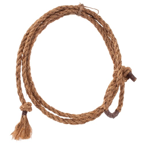 Lasso Rope Western Decor Cowboy Deluxe 10ft Costume Lariat Prop w Holder, Brown - Zdjęcie 5 z 9