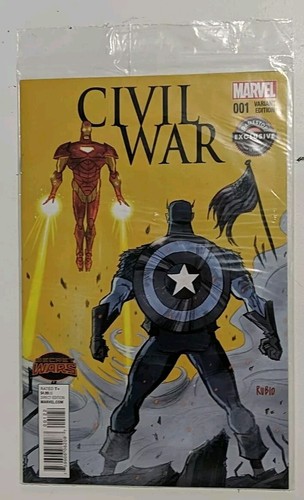 Civil War #1 Secret Wars - Variant Game Stop (Marvel 2015)