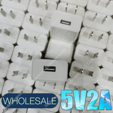 Bulk Lot 5V 2A USB Port Jack Wall Charger 5 Volt v 2 Amp AC to DC Power Adapter