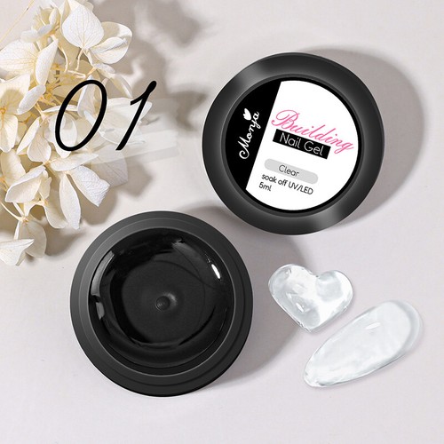 Extensión de gelatina dura esmalte de uñas gel uñas fibra de vidrio goma manicura extender - Imagen 11 de 18