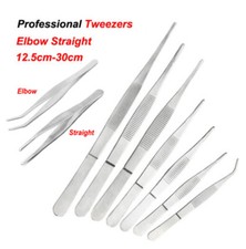 Professional Tweezers Eyebrow Hair Beauty Stainless Steel Tweezer Straight/Elbow