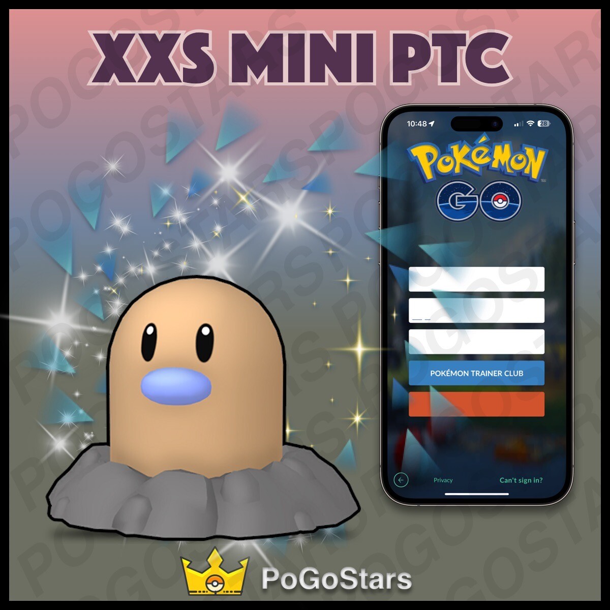 Pokémon Go - Shiny Diglett Kanto - Mini PTC 80K Stardust Read