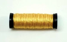 SILK SERICA #2015 Med. Deep Gold 11 Yard Spool 3 Ply for Needlepoint by Kreinik