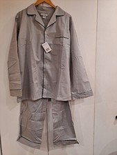 NEW Ten West Long Sleeve Long Leg Gray Pajama Set/NWT/XL Top/ Large Bottom