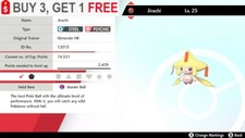   Shiny Jirachi   Pokemon Sword and Shield Perfect IV  Fast Delivery  