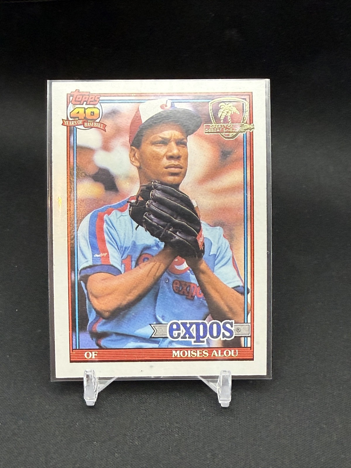 1991 Topps - Moises Alou #526 Operation Desert Shield