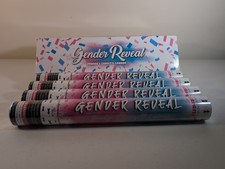 Gender Reveal Powder and Confetti Cannon Set Of 4 2 Boys And 2 Girls