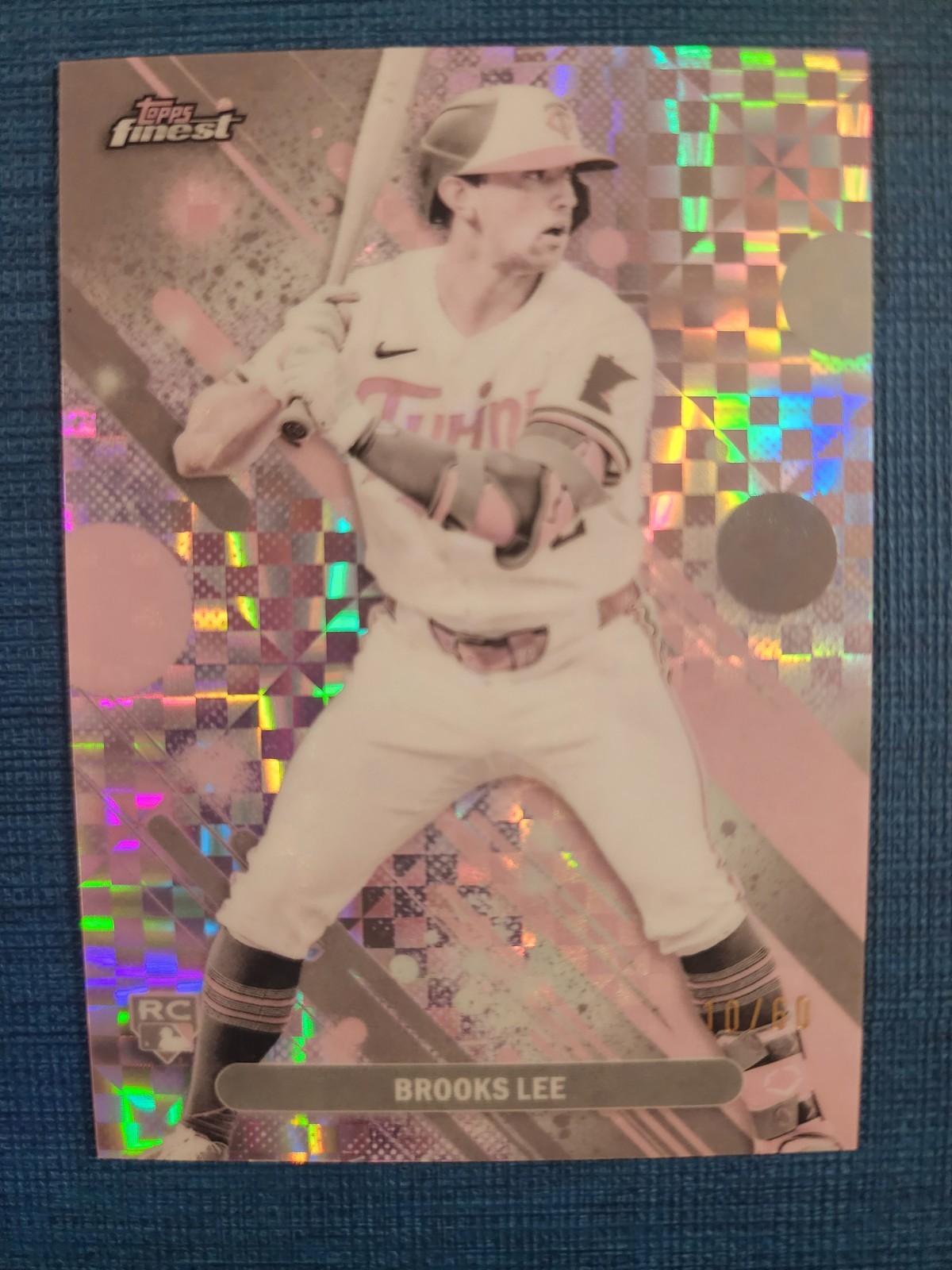 BROOKS LEE 2025 TOPPS FINEST COMMON ROOKIE PEARL CHECKERBOARD RC /60