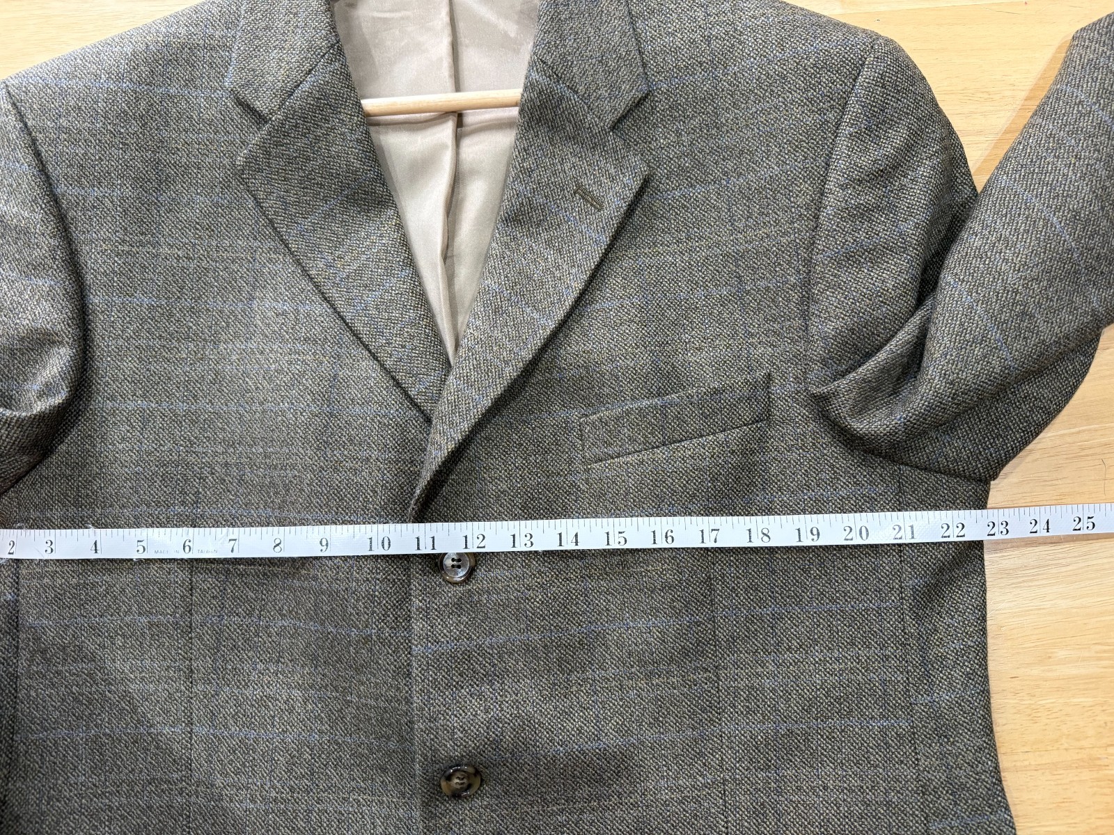 Bruno Saint Hilaire Wool Blazer Mens UK 42R Khaki Green image 6