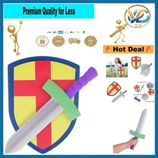 Children's Foam Knight Sword & Shield Set - Safe for Parties & Play