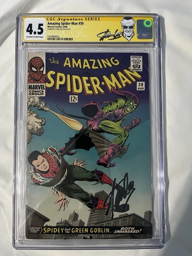 Amazing Spider-man #39 CGC 4.5 SIGNED Stan Lee SS W/ Stan Lee Gold Label Ltd Ed