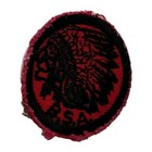 B.S.A. Boy Scouts of America Patch Badge Vintage 60s Native Red & Black RARE!