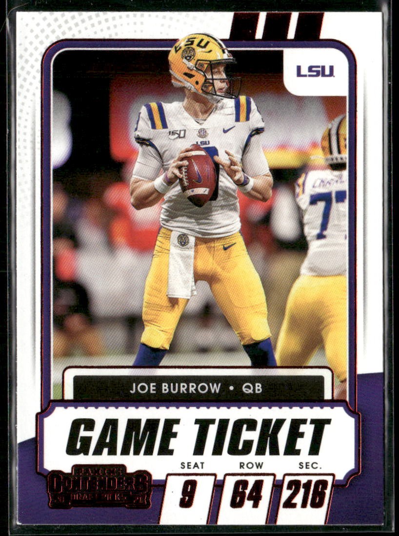 2021 Panini Contenders Draft Picks #18 Joe Burrow Red