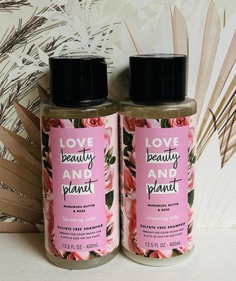 2-Pack Love Beauty & Planet Murumuru Butter & Rose Blooming Color Shampoo 13.5oz