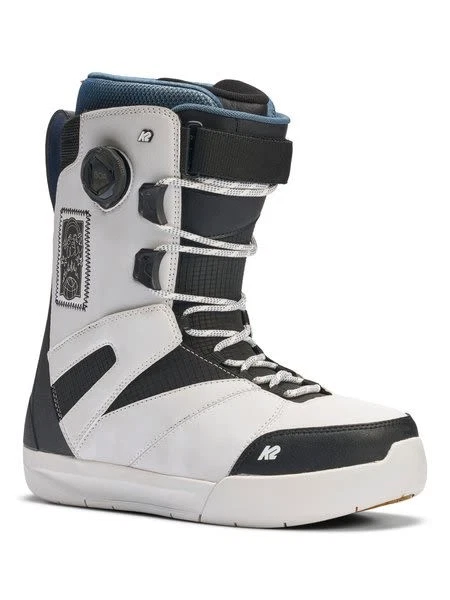 K2 Overdraft Men's Snowboard Boots, White, M10.5 MY26 - Image 2 of 4