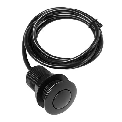 Air Activated Switch Button for Sink Top Garbage Disposal Part (SHORT, BLACK)