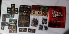 Village Attacks Board Game Replacement Tiles, Rule Book, & Tokens Grimlord Games