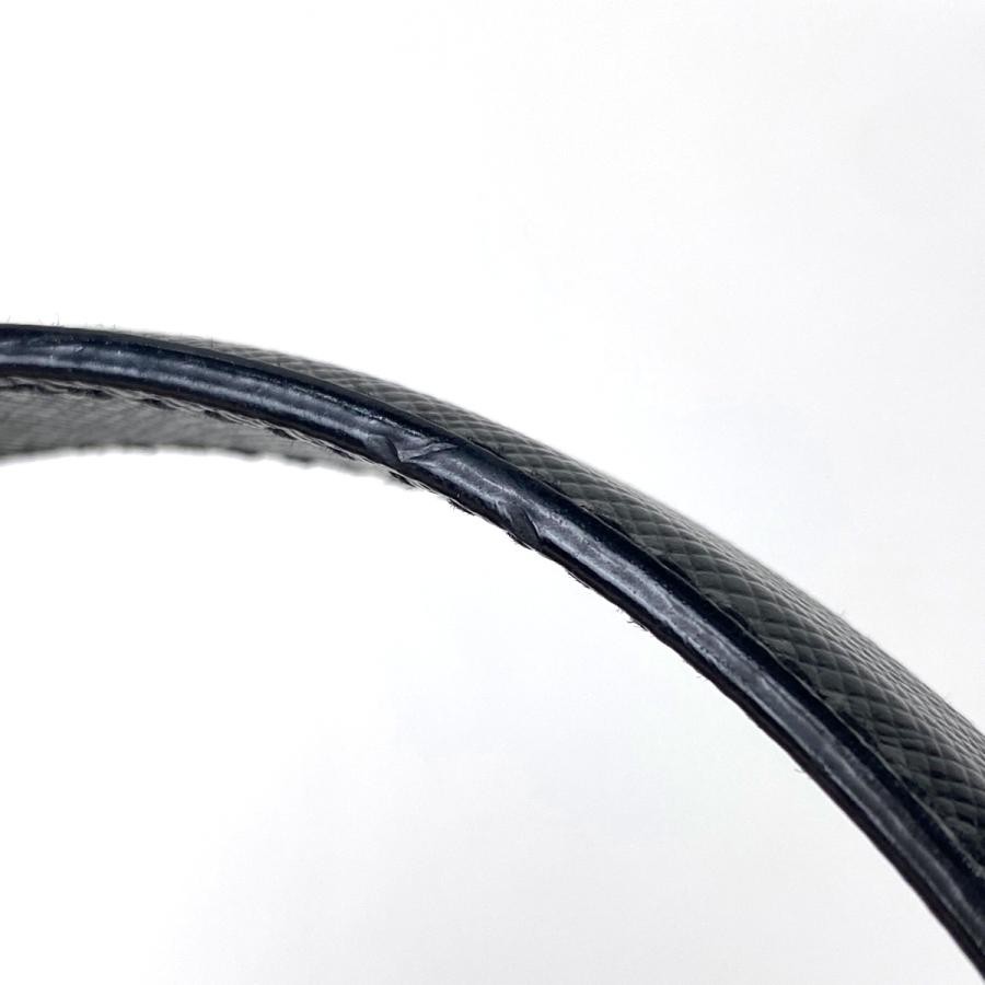 Prada Plate Tote Bag Shoulder Bag Nylon Black #BS1955 thumbnail 7