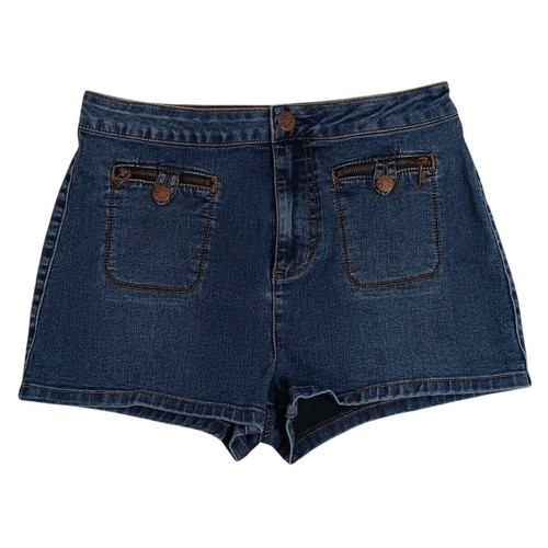 BDG Ladies Denim Shorts 29 Blue Zip Pockets Shorty Country - Picture 1 of 15