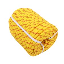 1/2" x 200' 6500lbs 48 Strand Braided Rope for Tree Work Sailing Yellow Red