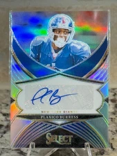 2024 Panini Select - Select Signatures Plaxico Burress #SSP-PBS Silver Prizm
