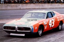 Dodge Charger Richard Petty 1973 winner Daytona 500 NASCAR press photo racing