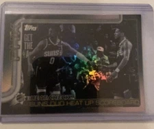 2025-26 Topps #294 Heat Check! Suns Duo Heat Up Scoreboard Target Blackout