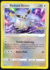 Radiant Eevee SWSH230 Pokemon Go, Sword & Shield Promo Cards Hol, Near Mint on eBay