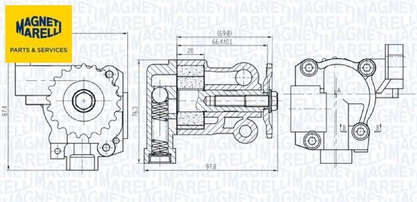 Magneti Marelli 351516000069 ÖLpumpe FüR Audi FüR Seat FüR Skoda FüR VW-image