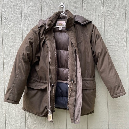 Cabelas Outfitter Series Goose Down Jacket Mens XXL Tall Parka Removable Hood - Picture 3 of 13