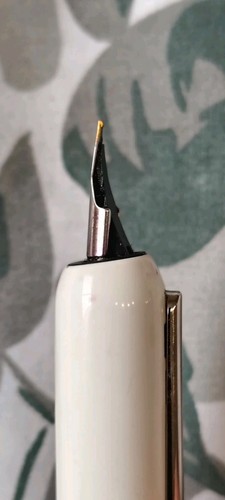 LAMY DIALOG 3 WHITE  LAQUE FOUNTAIN PEN 14K GOLD EXTRA FINE NIB GERMANY - 第 12/14 張圖片
