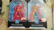 McFarlane DC Multiverse BATMAN RAINBOW SUIT & PINK SUIT Red Platinum CHASE 🔥