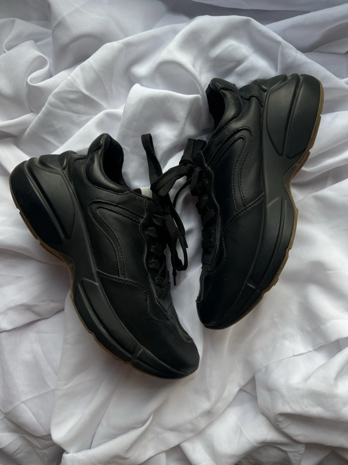 Baskets Gucci Rhyton en cuir noir taille 42