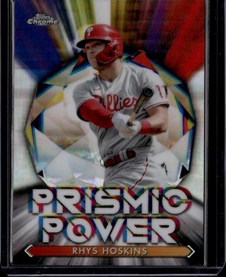 Rhys Hoskins 2021 Topps Chrome Philadelphia Phillies Prismic Power