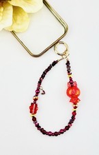 Handmade Red Bubu-Inspired Phone Chain