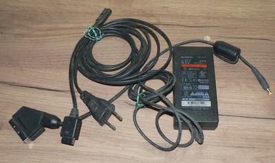 PS2 Slim Netzteil und SCART Anschlußekabel als ERSATZTEIL  / SONY SCPH-70100 