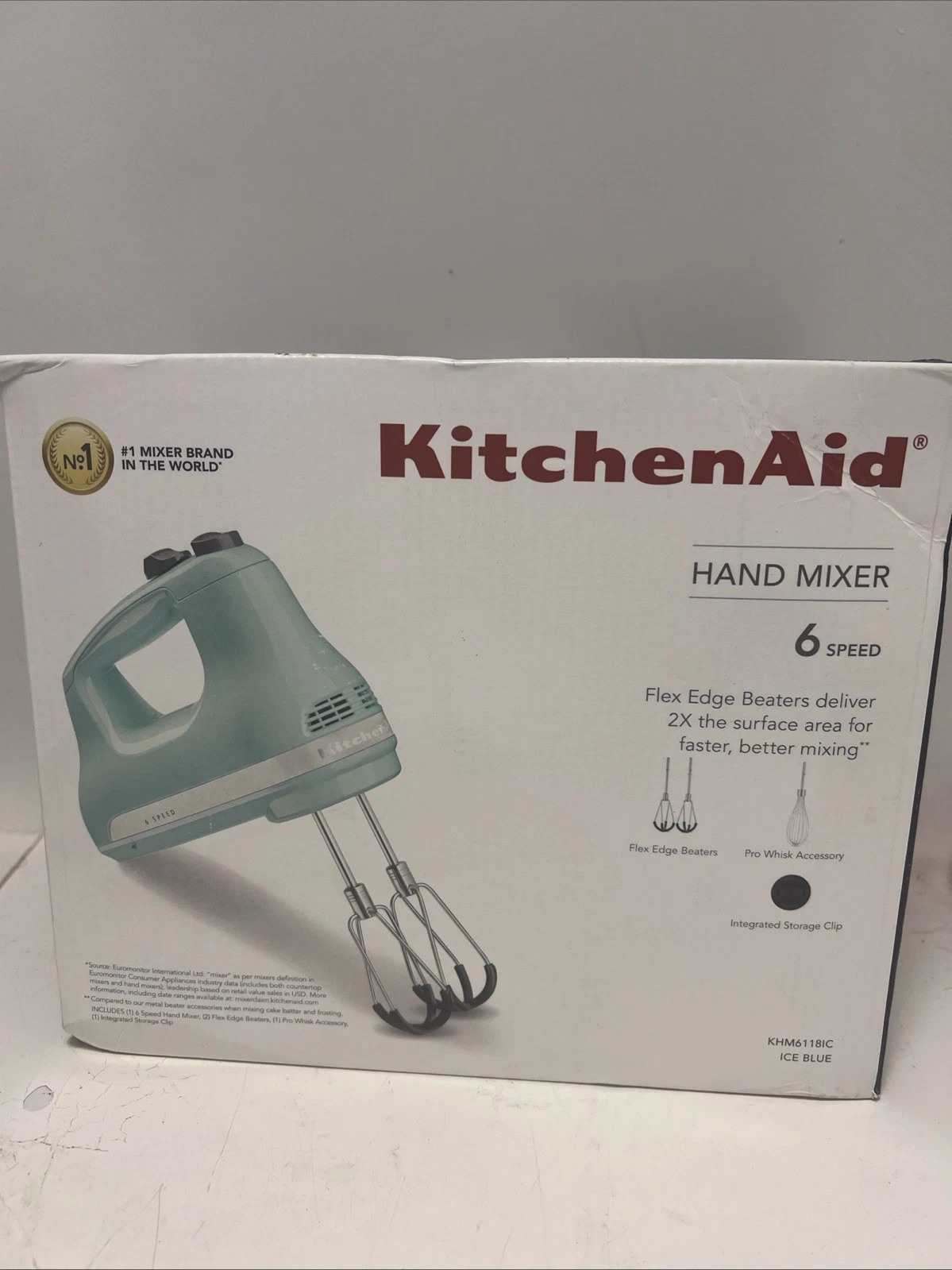 KitchenAid 6-Speed Hand Mixer w/ Flex Edge Beaters - Electric Kitchen Mixer
Opens in a new window or