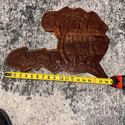 Haitian Wood-Carved Plaque - Picture 4 of 5
