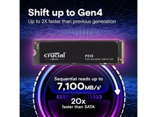 Crucial P310 M.2 2280 1TB PCI-Express 4.0 x4 NVMe 3D NAND Internal Solid State