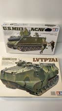 Lot Of 2 Tamiya 1/35 Kits US LVTP7 And M113 ACAV W/Extra Both NIOB