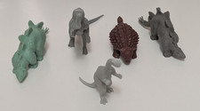 Marx Dinosaurs Vtg 1950s - 1970s Prehistoric Playset Figures Lot of 5