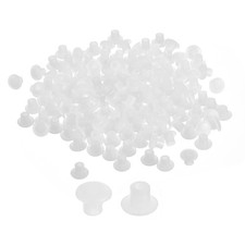 400Pcs 5mm 3/16" Dia Plastic Screw Hole Plugs Cover for Furniture, Clear