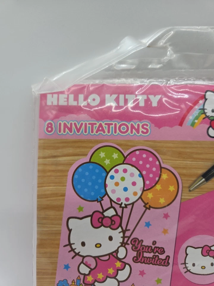 Hello Kitty Balloon Dreams Save The Date Invitations Birthday Party 8 Per Pack - Image 4 of 4