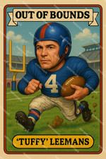 GX472 Tuffy Leemans - NY Giants Out of Bounds 4x6 12x18 16x24 Photo