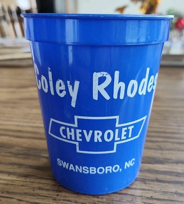 Coley Rhodes Chevrolet Swansboro, NC - Drink Cup, Rare Find