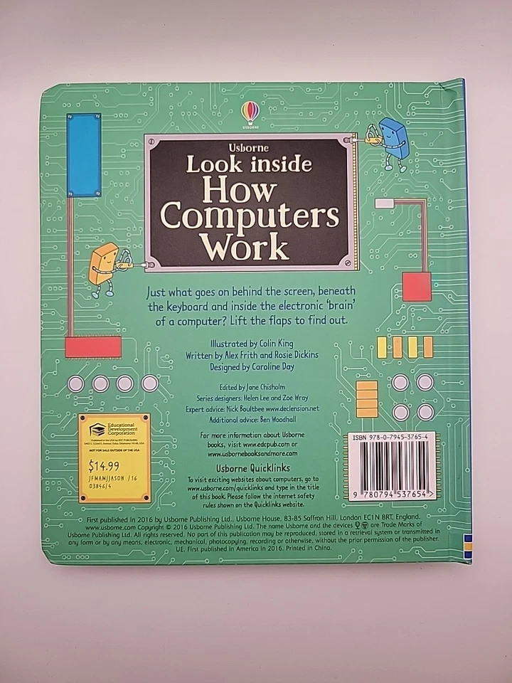 Look Inside How Computers Work By Alex Frith (Hardcover Board Book) - Image 2 of 2