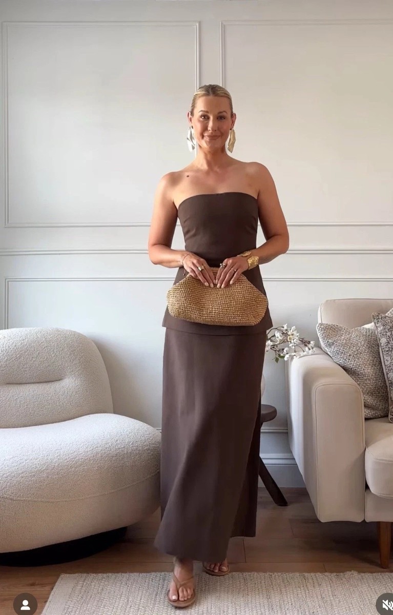 zara brown strapless dress ZARA STRAPLESS PRINTED BEIGE TULLE MIDI DRESS NWT Size M – BAYSUPERSTORE main image 0